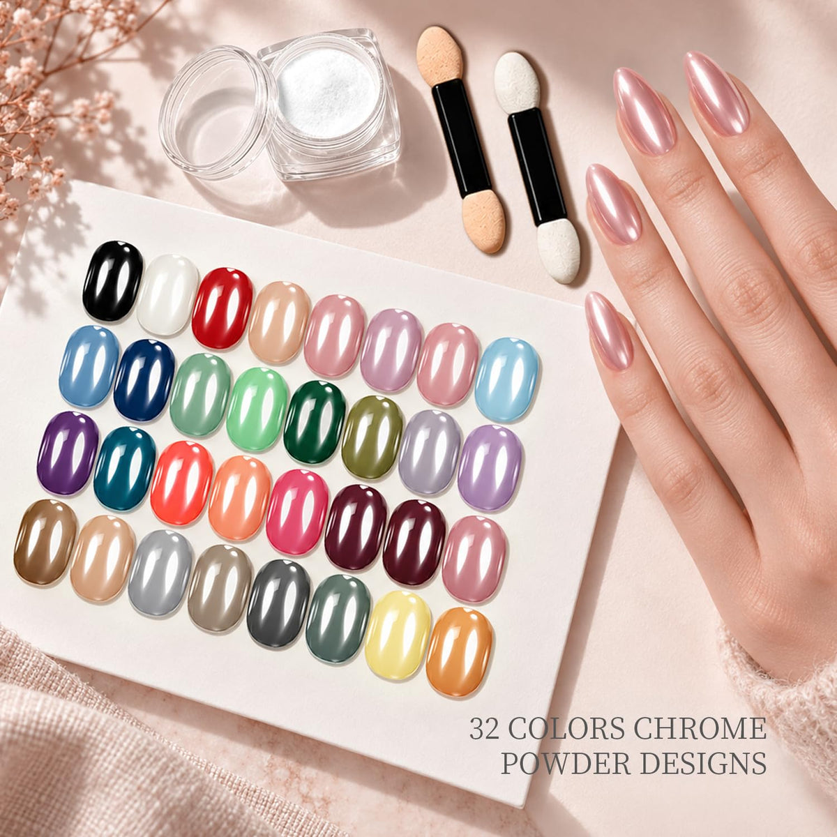 JODSONE 23 PCS Gel Nail Polish Set with Base Glossy and Matte Top Coat Multicolored Gel Nail Long Lasting Suitable for All Seasons