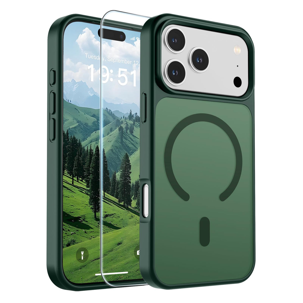 SUPFINE Magnetic for iPhone 13 Case/iPhone 14 Case Black