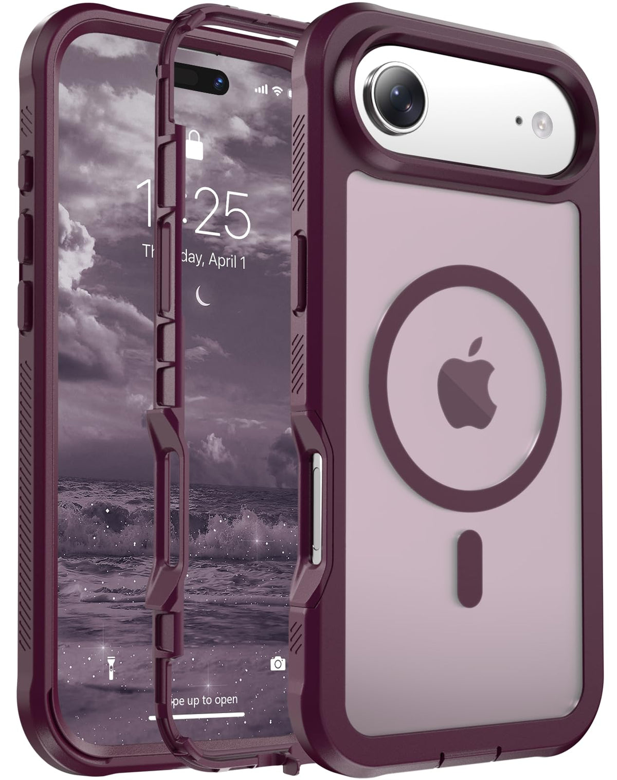 jaroco Magnetic for iPhone 15 Case Heavy Duty Protection Black