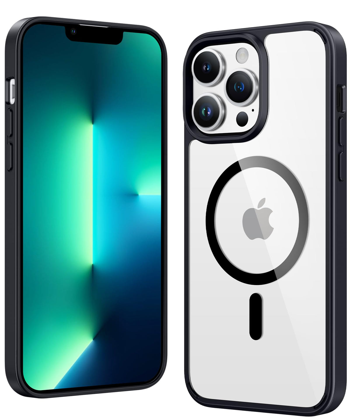 FNTCASE Magnetic for iPhone 15/14/13 Case, Clear