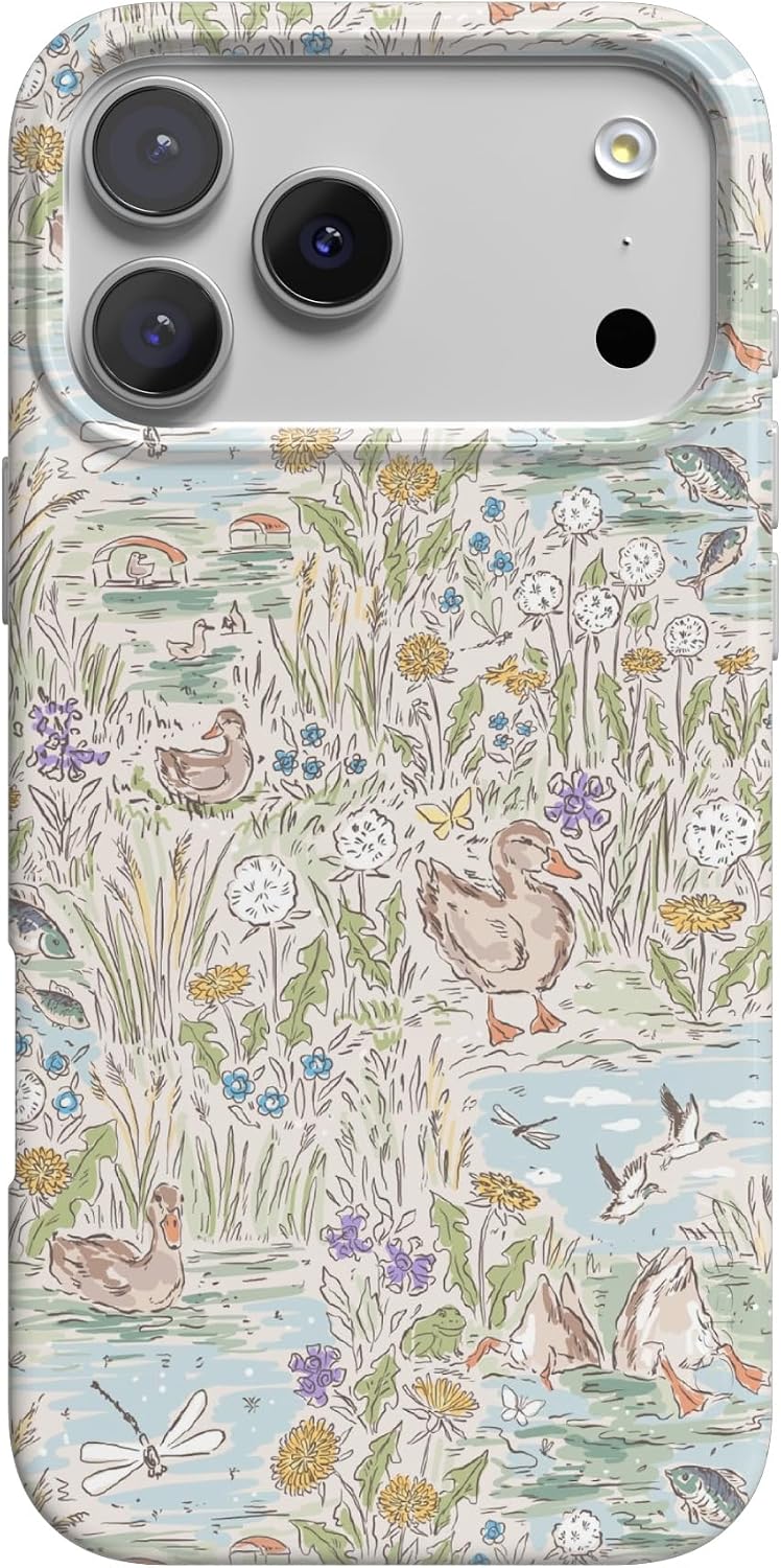 Casely iPhone 17 Case | Pastel Picnic | Blue Gingham | Compatible with MagSafe | Classic Ultra Thin Design