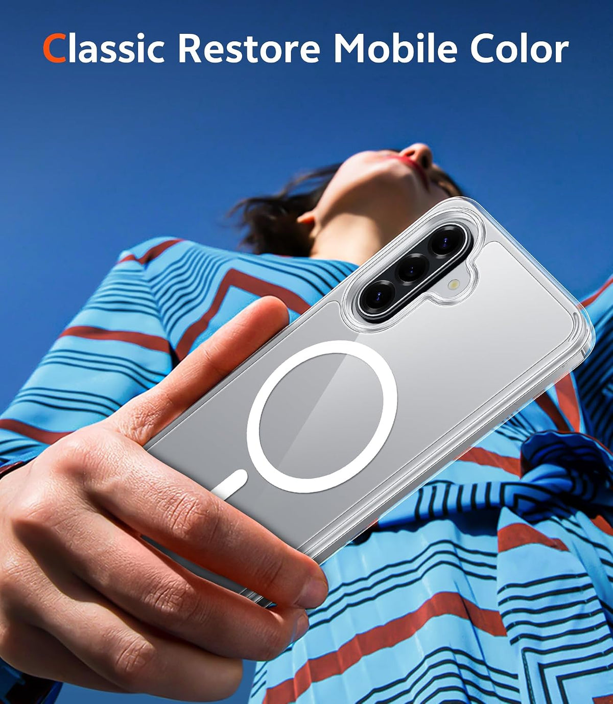 FNTCASE Magnetic for Samsung Galaxy Z-Flip-7 Case, Clear