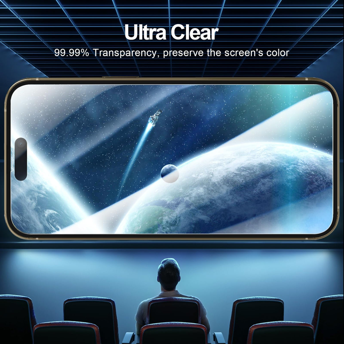 NEW'C for iPhone 17 Pro Max, iPhone 16 Pro Max Screen Protector HD Clear