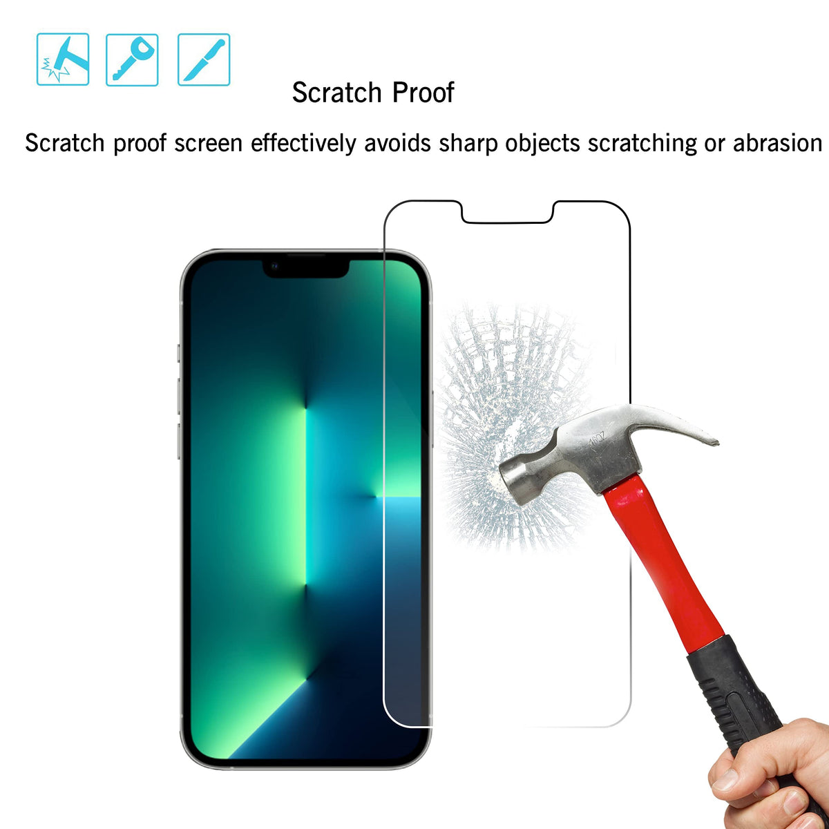 Ailun Screen Protector + Camera Lens Protector for iPhone 16 Pro Max