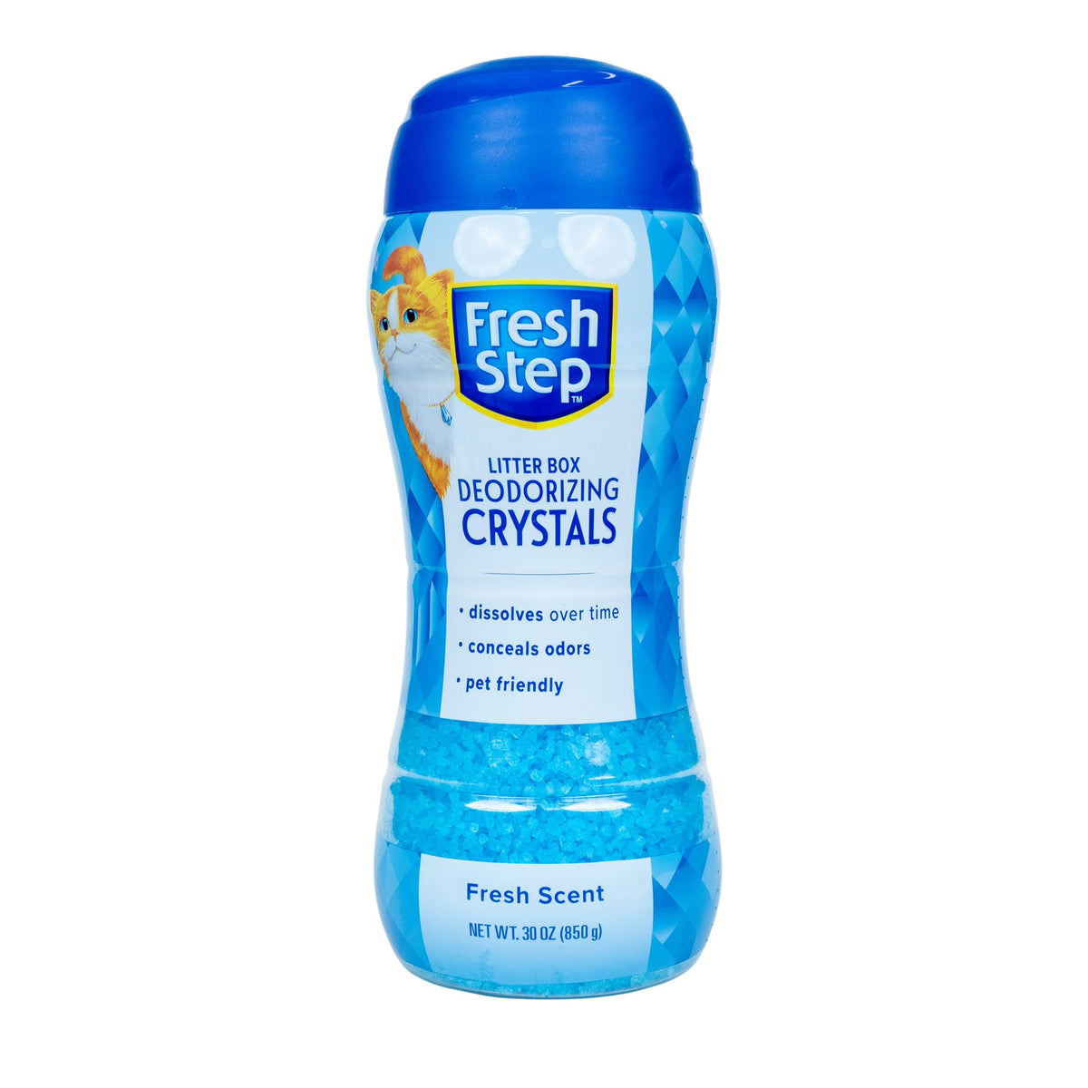 Fresh Step - Cat Litter Deodorizer, Litter Box Crystals, Fresh Scent, 15 oz