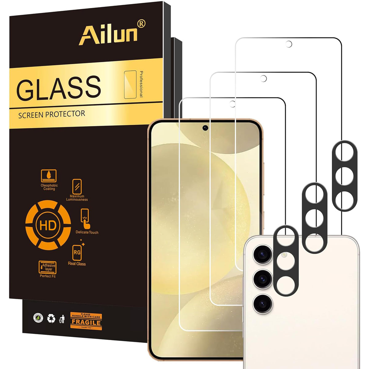 Ailun Screen Protector + Camera Lens Protector for Galaxy S26 Ultra