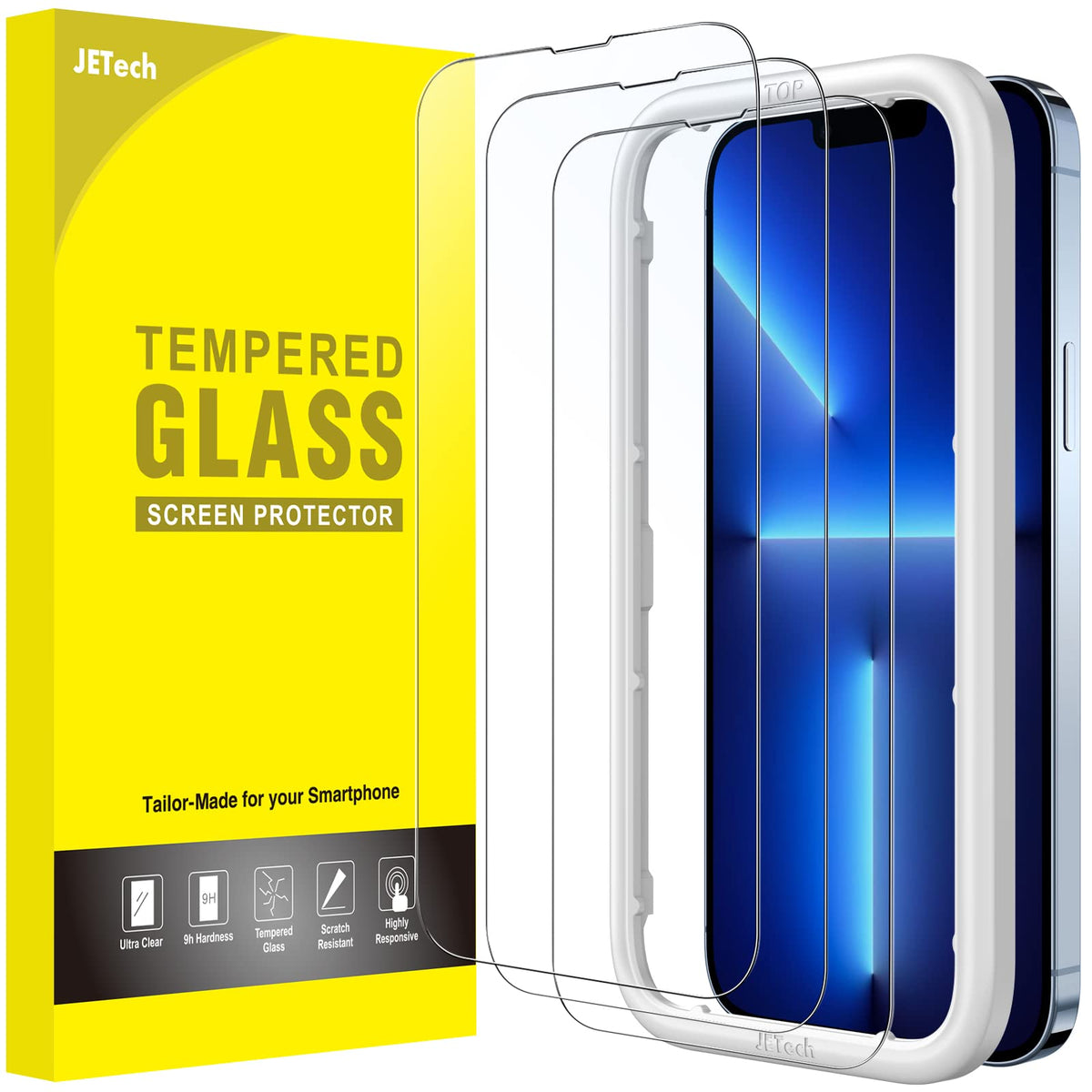 JETech Screen Protector for iPhone 18 Pro Max/17 Pro Max, 3-Pack