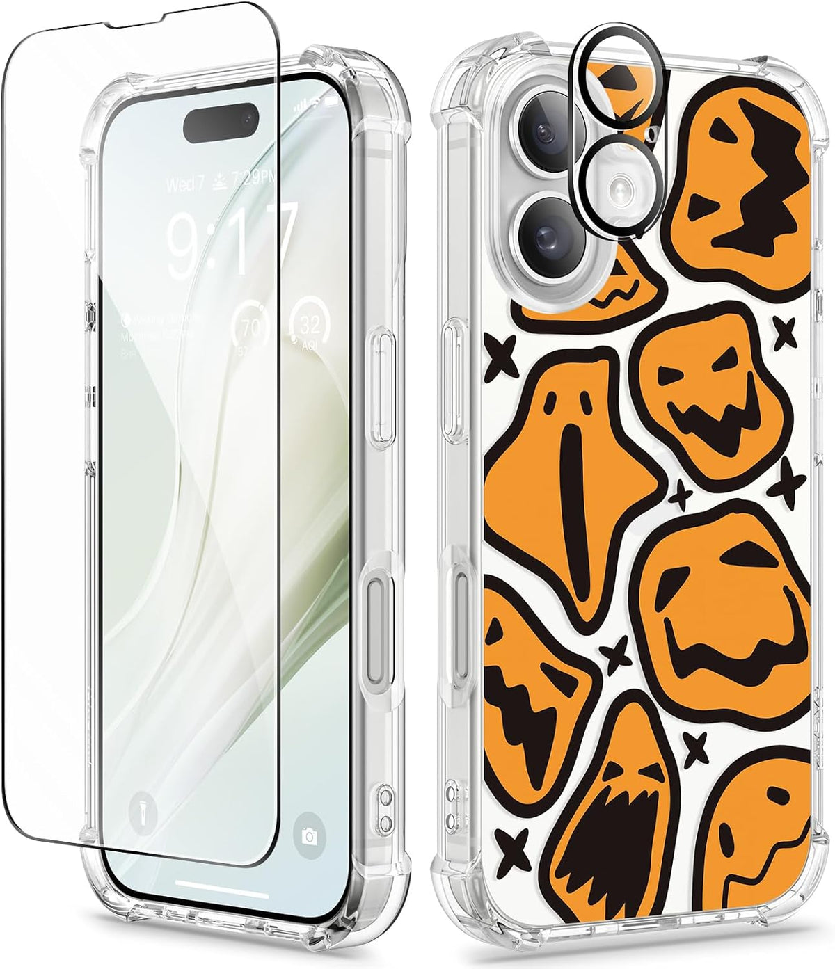 GVIEWIN for iPhone 11 Case Floral, Screen Protector & Camera Lens Protector