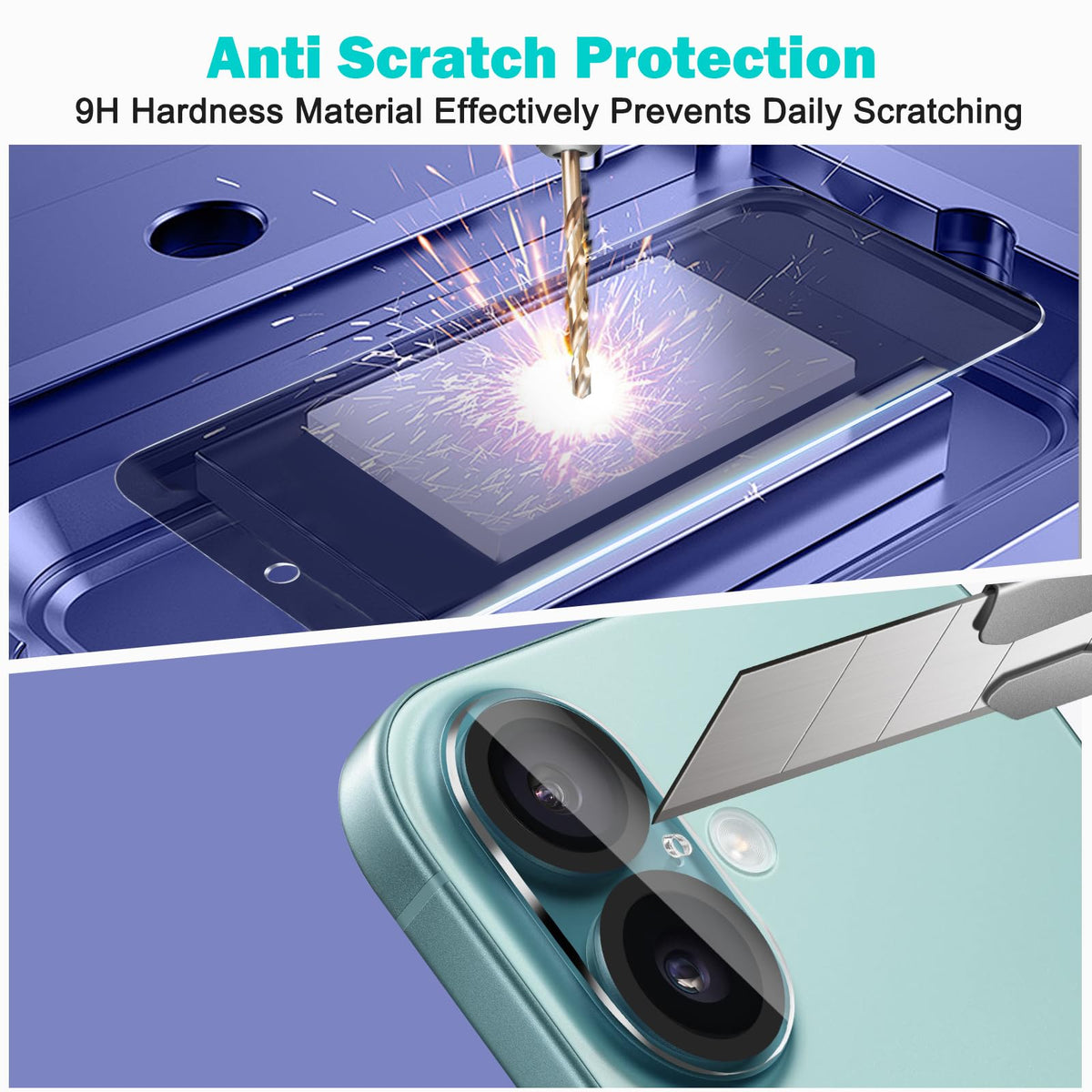 PEHAEL for iPhone 18 Pro Privacy Screen Protector+Camera Lens Protector