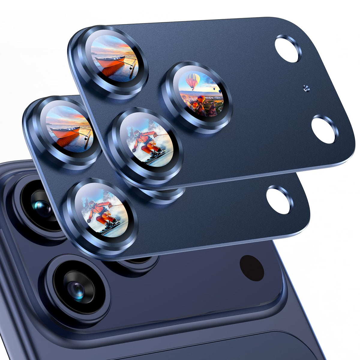 Uyiton for iPhone 18 Pro Camera Lens Protector, Metal Frame Glass Cover