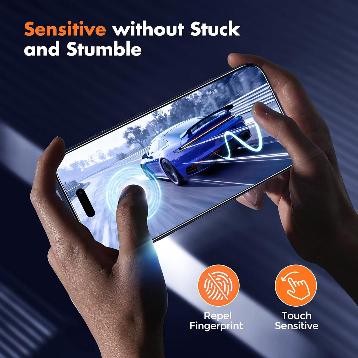 UNBREAKcable 3-Pack Screen Protector for iPhone 15, Full Coverage