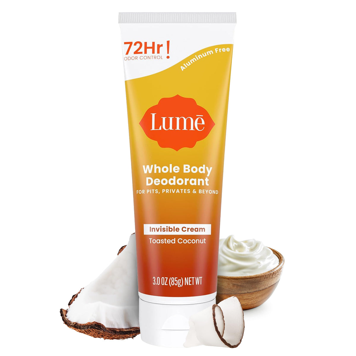 Lume Whole Body Deodorant - Cream Tube - 3 oz, 2 pk (Soft Powder)
