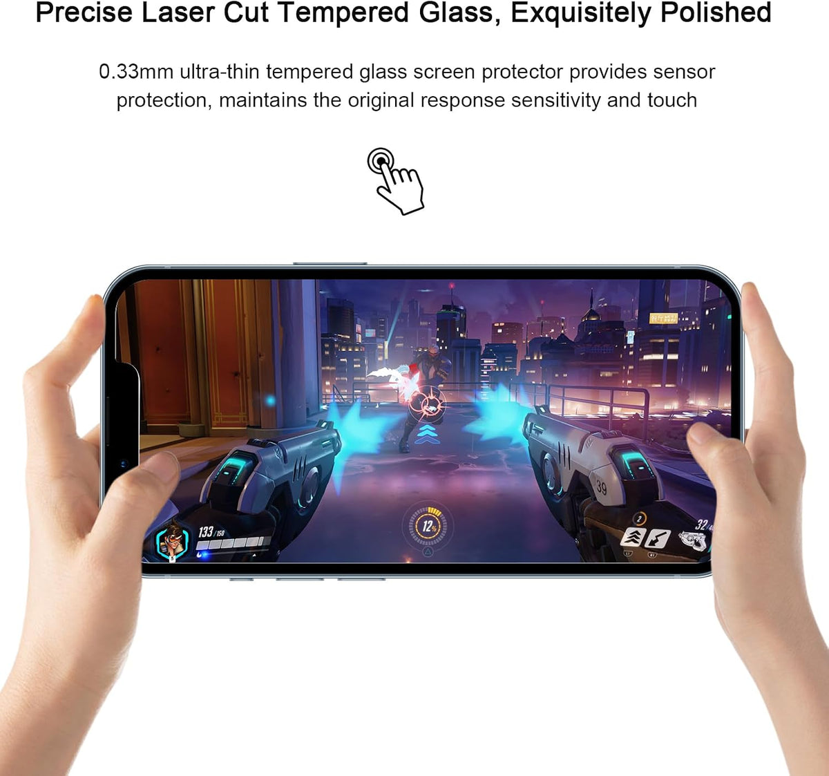 SIBEITU 3+3 Pack Screen Protector + Camera Lens Protector for iPhone 14 Pro