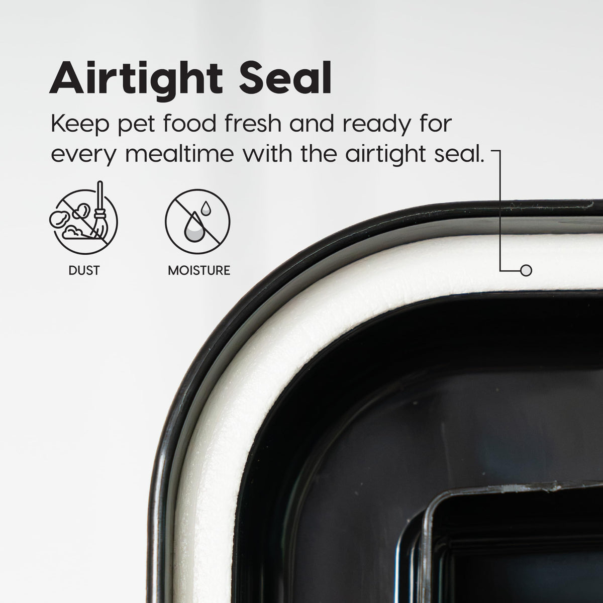 IRIS USA Dog Food Storage Container, Airtight, 30 lb Capacity, Wheels