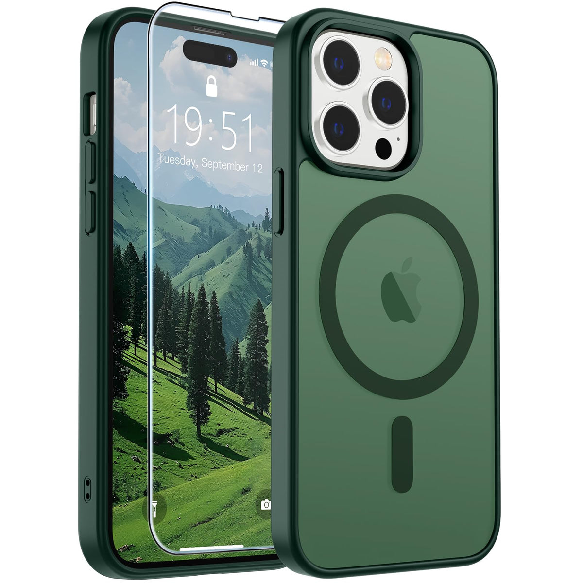 SUPFINE Magnetic for iPhone 13 Case/iPhone 14 Case Black