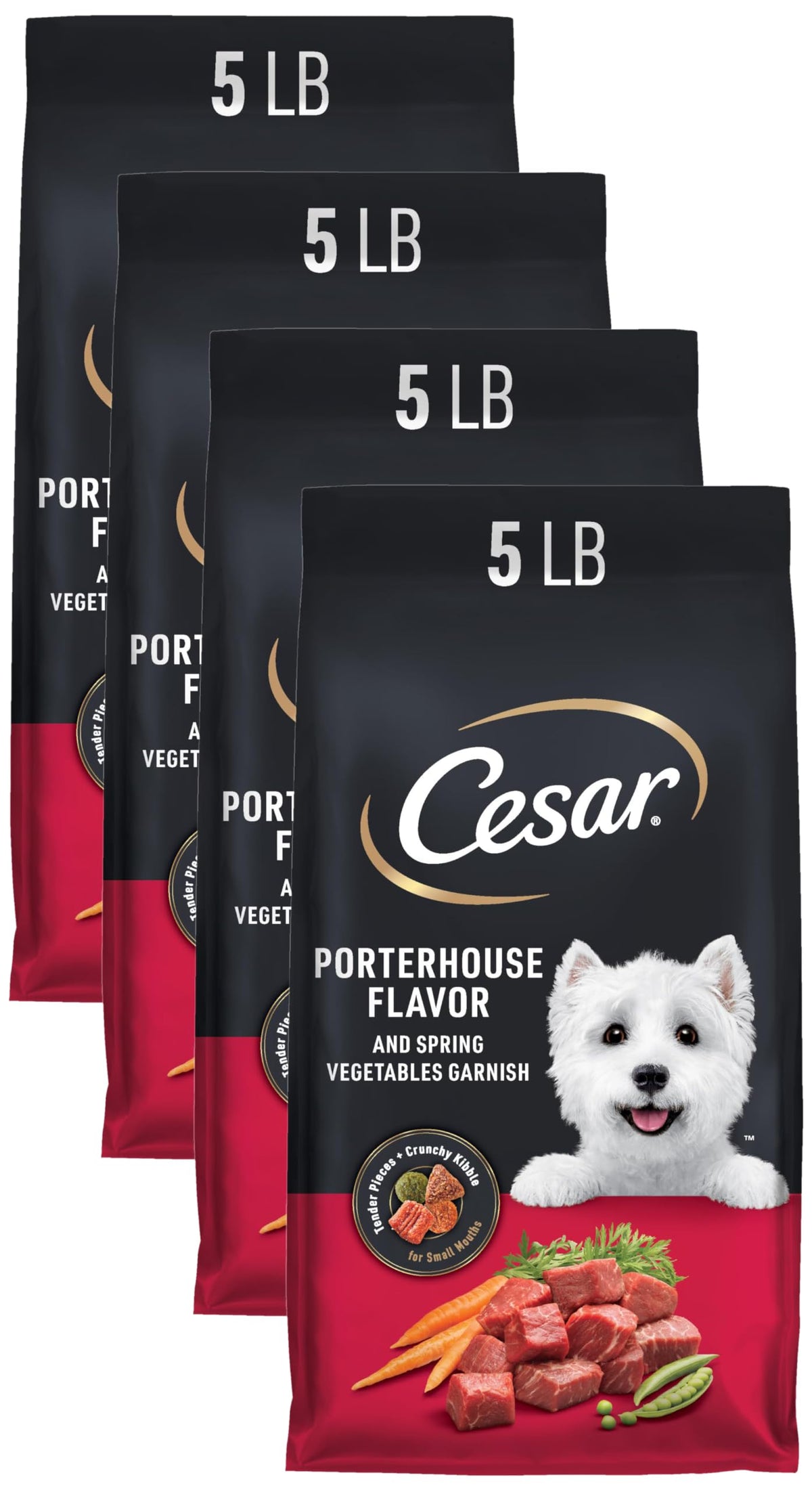 Cesar Small Breed Dry Dog Food, Chicken & Spring Vegetables Flavor, 2.7 lb