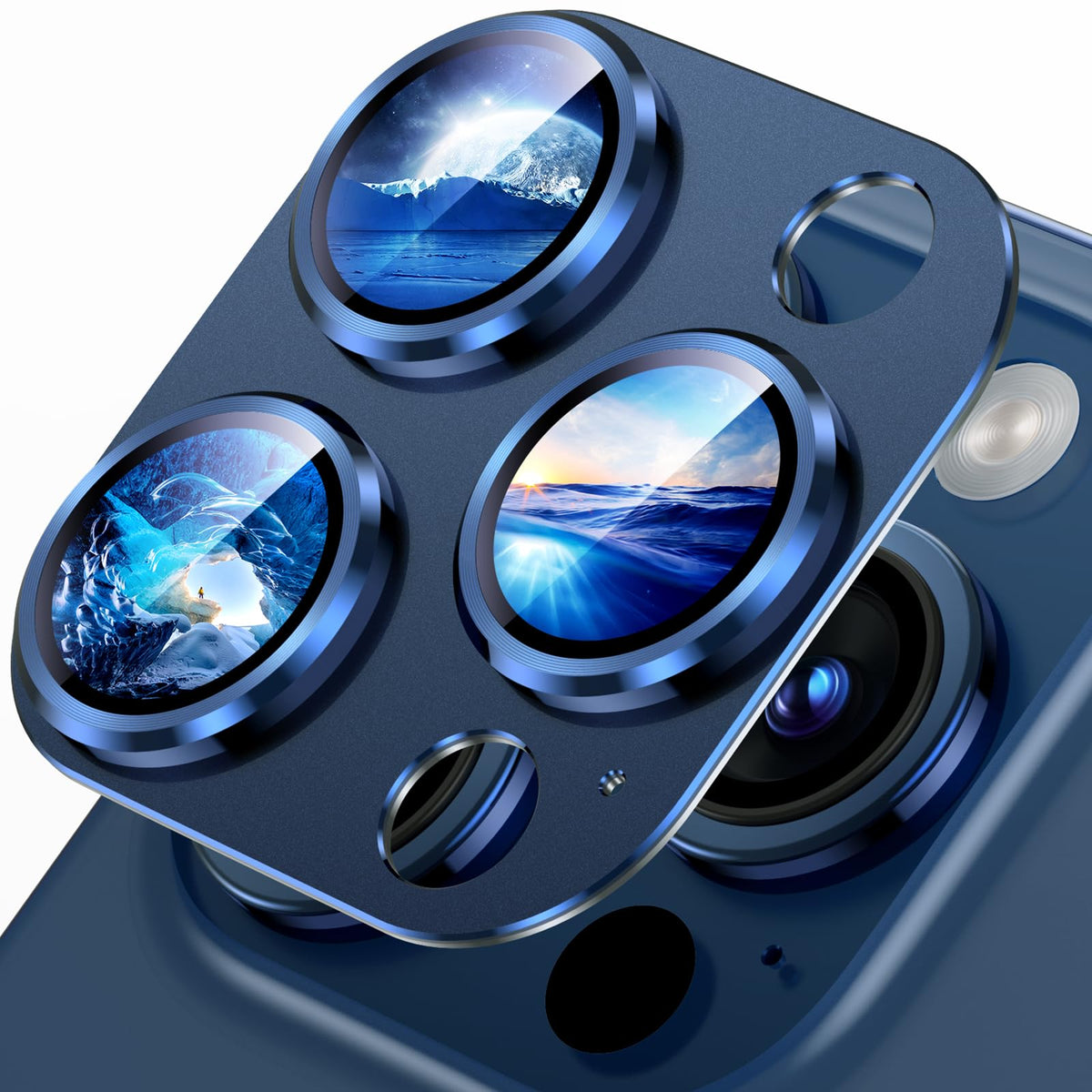Uyiton for iPhone 18 Pro Camera Lens Protector, Metal Frame Glass Cover
