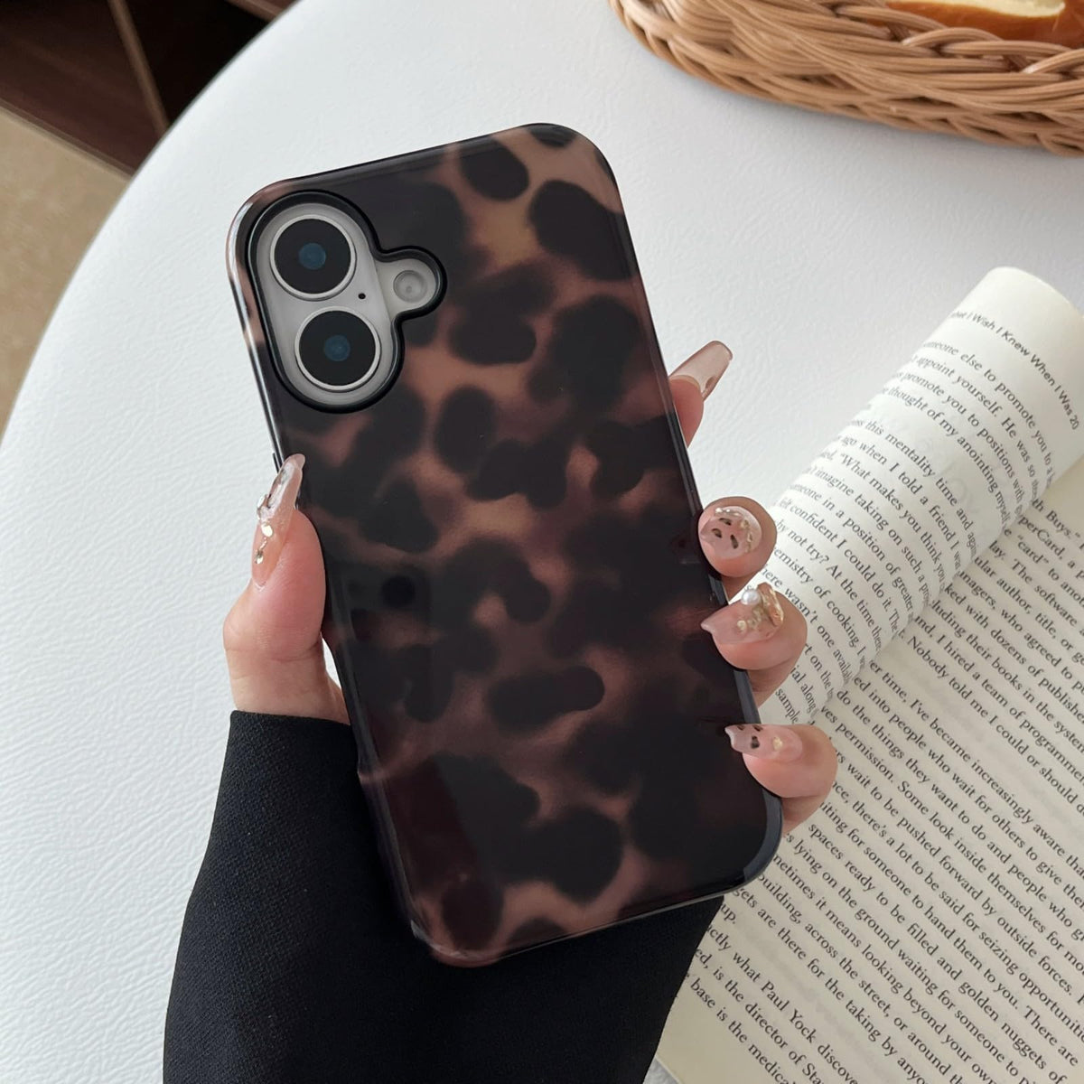 Longlayss Compatible with iPhone 15 Pro Case Tortoise Shell Phone Case