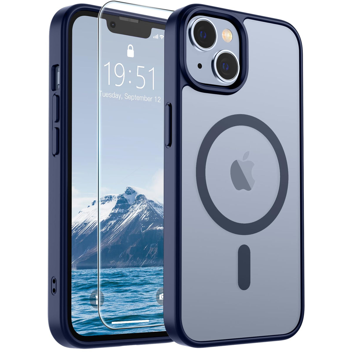 SUPFINE Magnetic for iPhone 13 Case/iPhone 14 Case Black