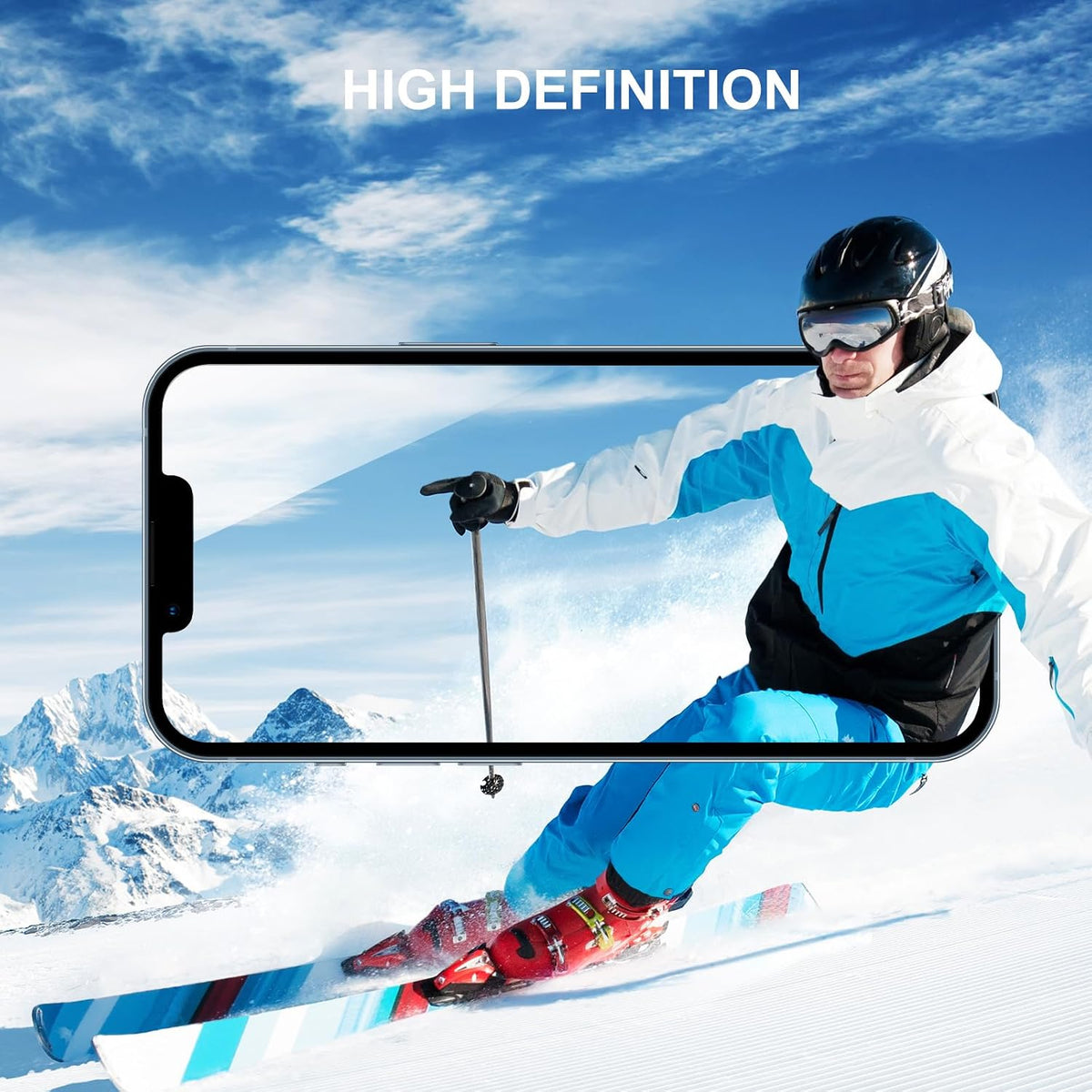 SIBEITU 3+3 Pack Screen Protector + Camera Lens Protector for iPhone 14 Pro