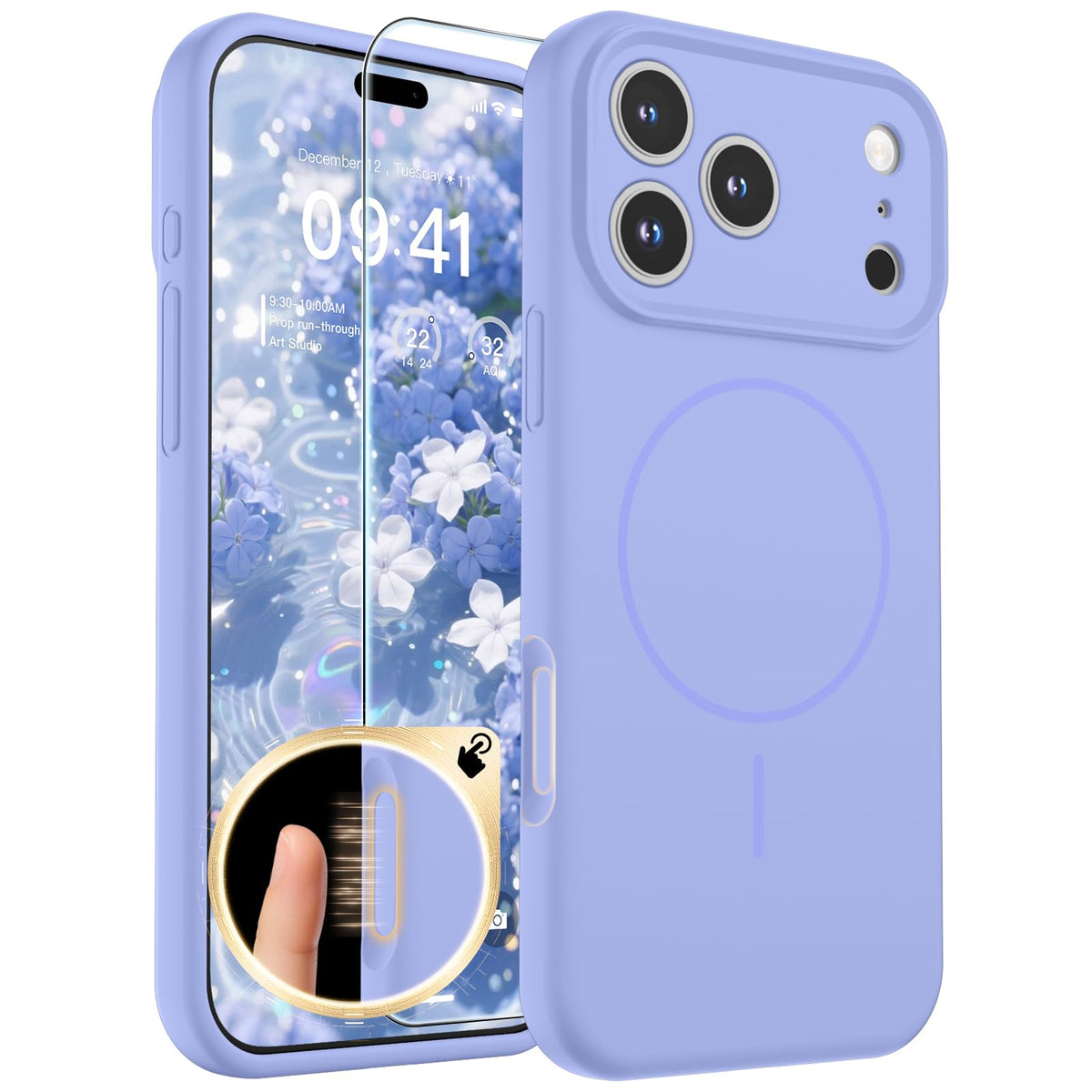 SUPFINE Silicone & Magnetic for iPhone 16 Pro Case