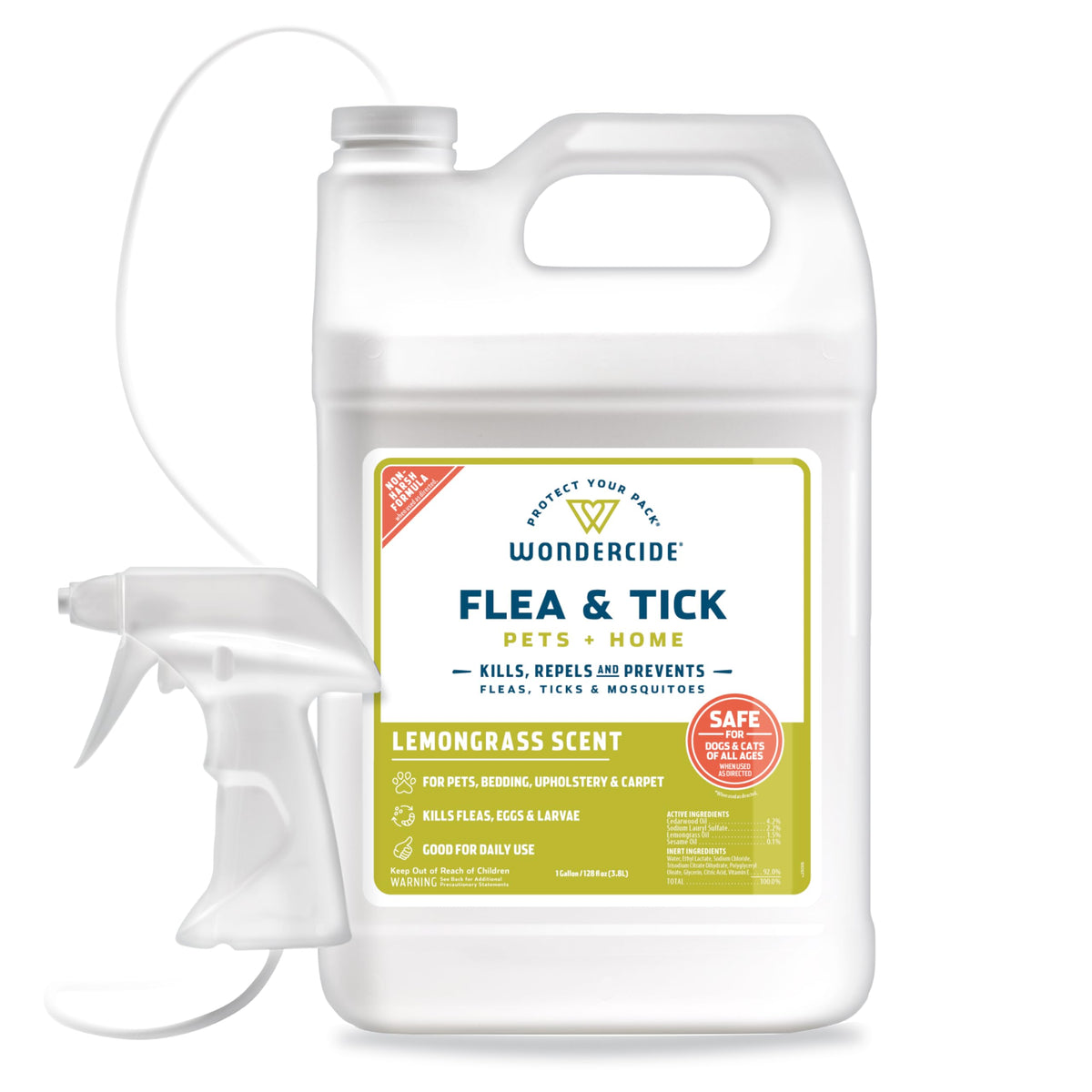 Wondercide Flea Tick & Mosquito Spray for Pets & Home - Rosemary 16 fl oz