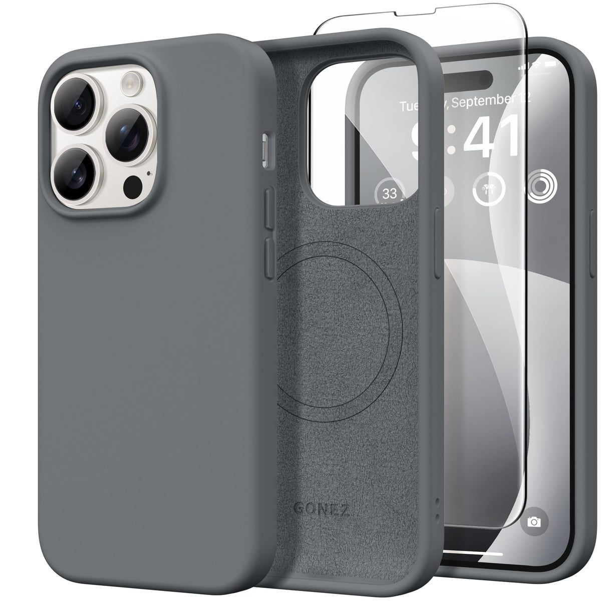 GONEZ for iPhone 18 Pro Max Case/iPhone 17 Pro Max Case, Mist Blue