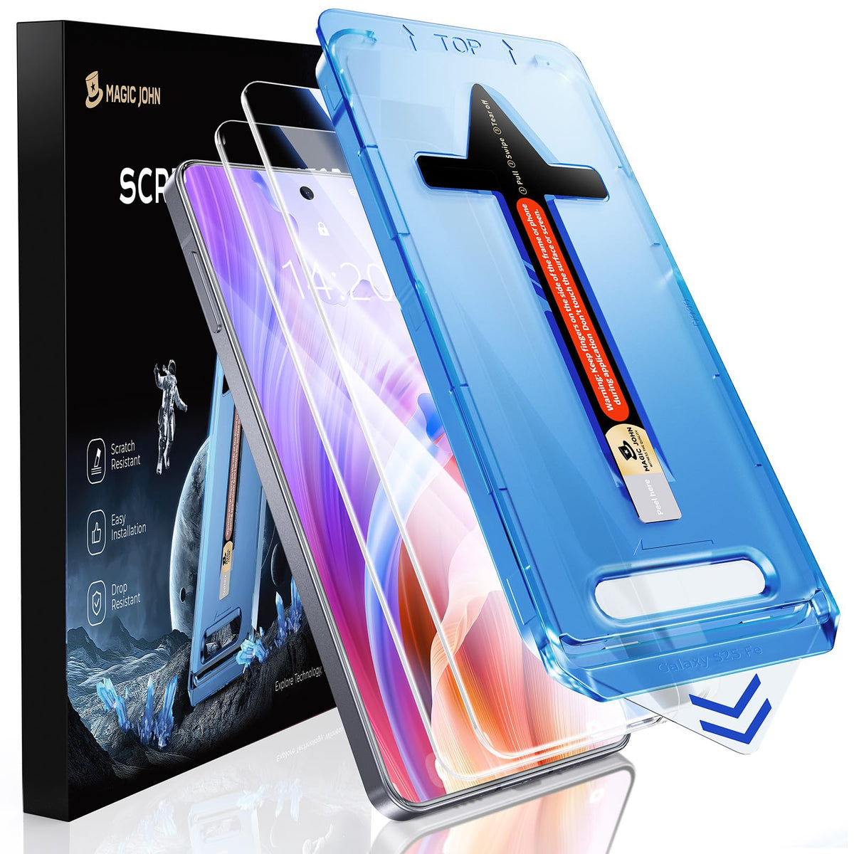 MAGIC JOHN for iPhone 18 Pro Max Screen Protector Easy Installation