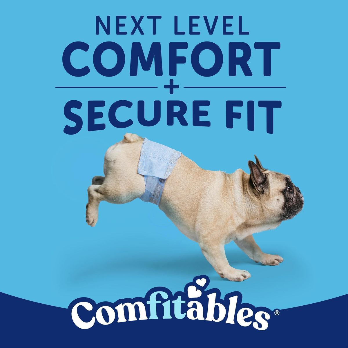 Hartz Comfitables Disposable Male Dog Wraps Stretchy Waistband, M 36 Count