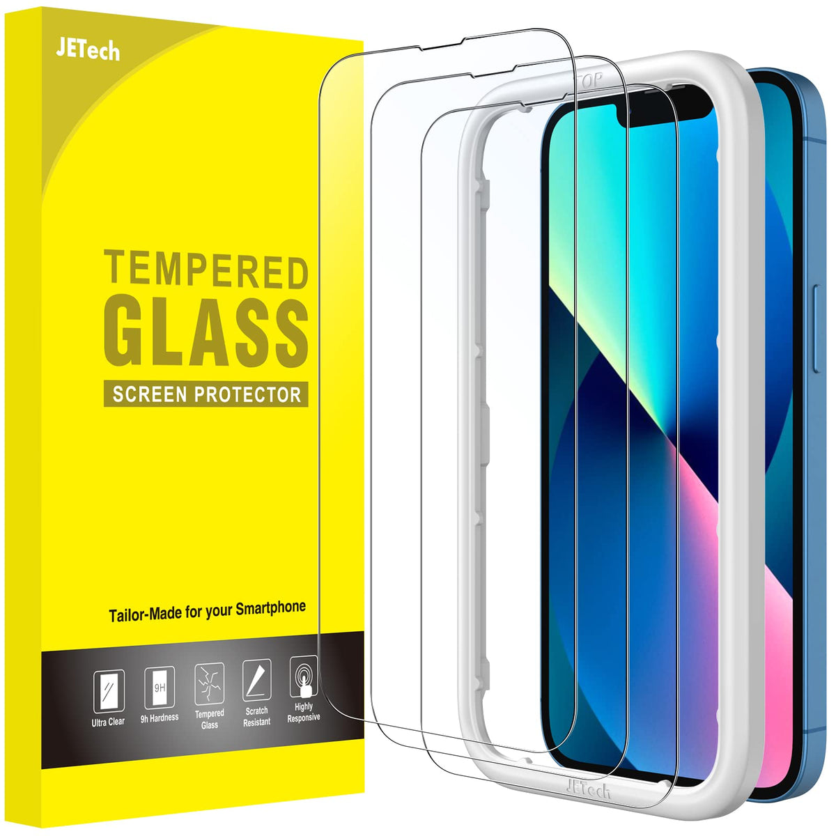 JETech Screen Protector for iPhone 18 Pro Max/17 Pro Max, 3-Pack