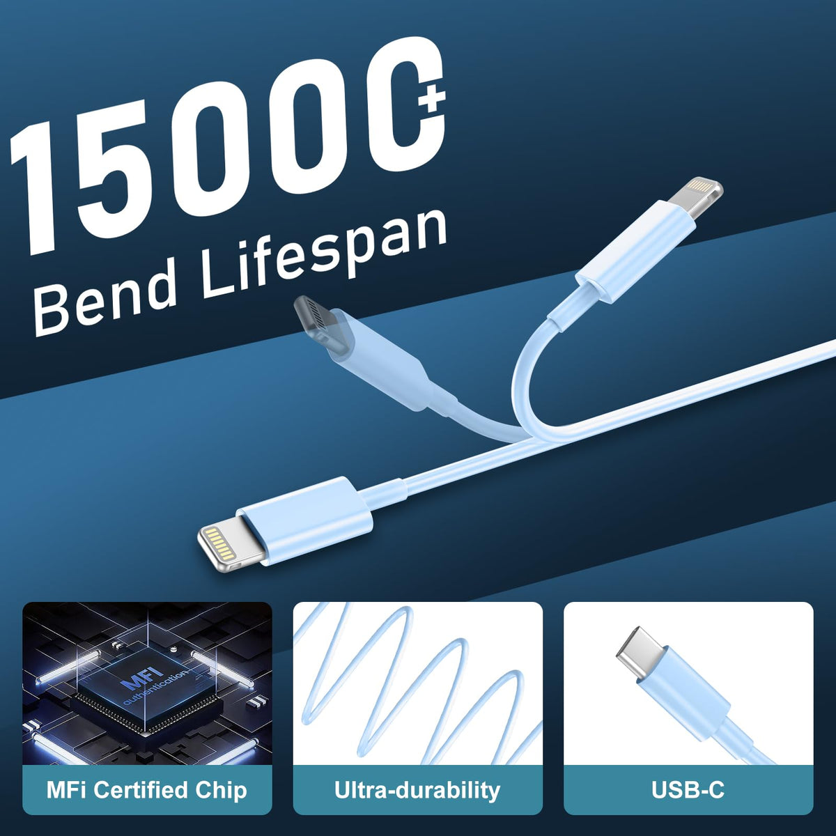 iPhone 14 13 12 11 Charger Fast Charging 20W USB C Charger Type C Charger Fast Charging Block with 10FT Long USB C to Lightning Cable for iPhone 14/13/12/12 Pro Max/11/Xs Max/XR/X,AirPods Pro,2 Pack
