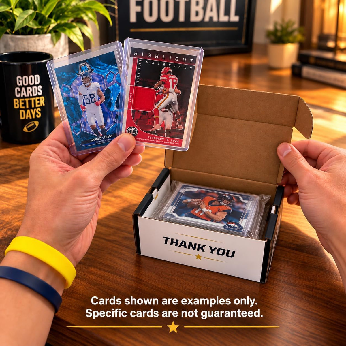 Football Card Repack Lot - 60 Assorted Cards with 15+ Rookies, Inserts, Parallels - Slappy Packs - Sports Collectibles
