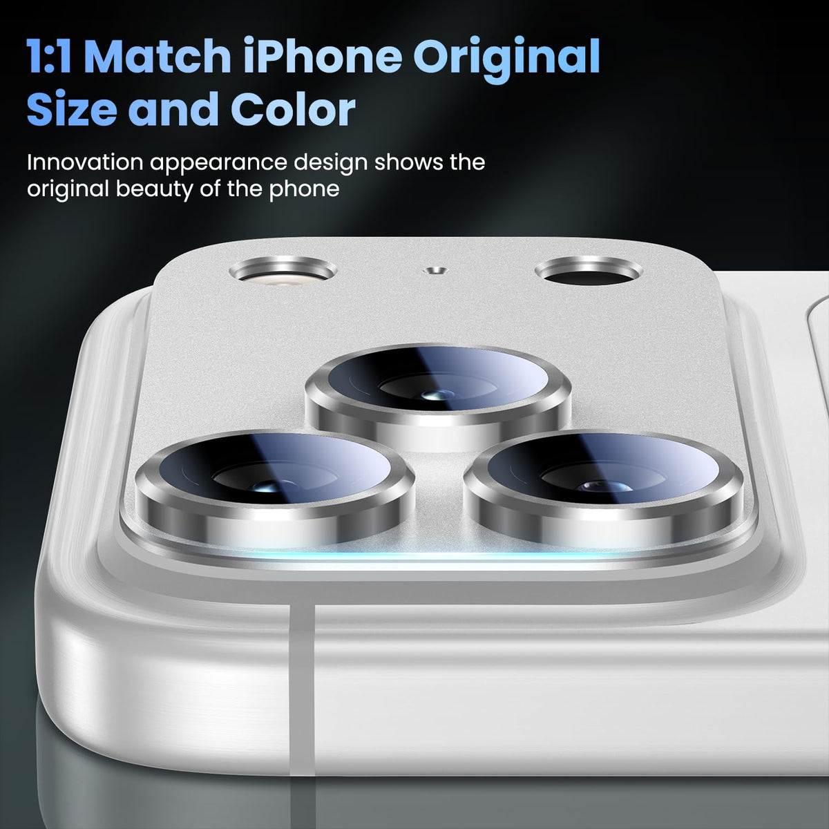 Uyiton for iPhone 18 Pro Camera Lens Protector, Metal Frame Glass Cover