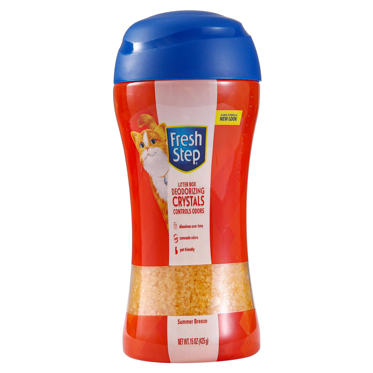 Fresh Step - Cat Litter Deodorizer, Litter Box Crystals, Fresh Scent, 15 oz