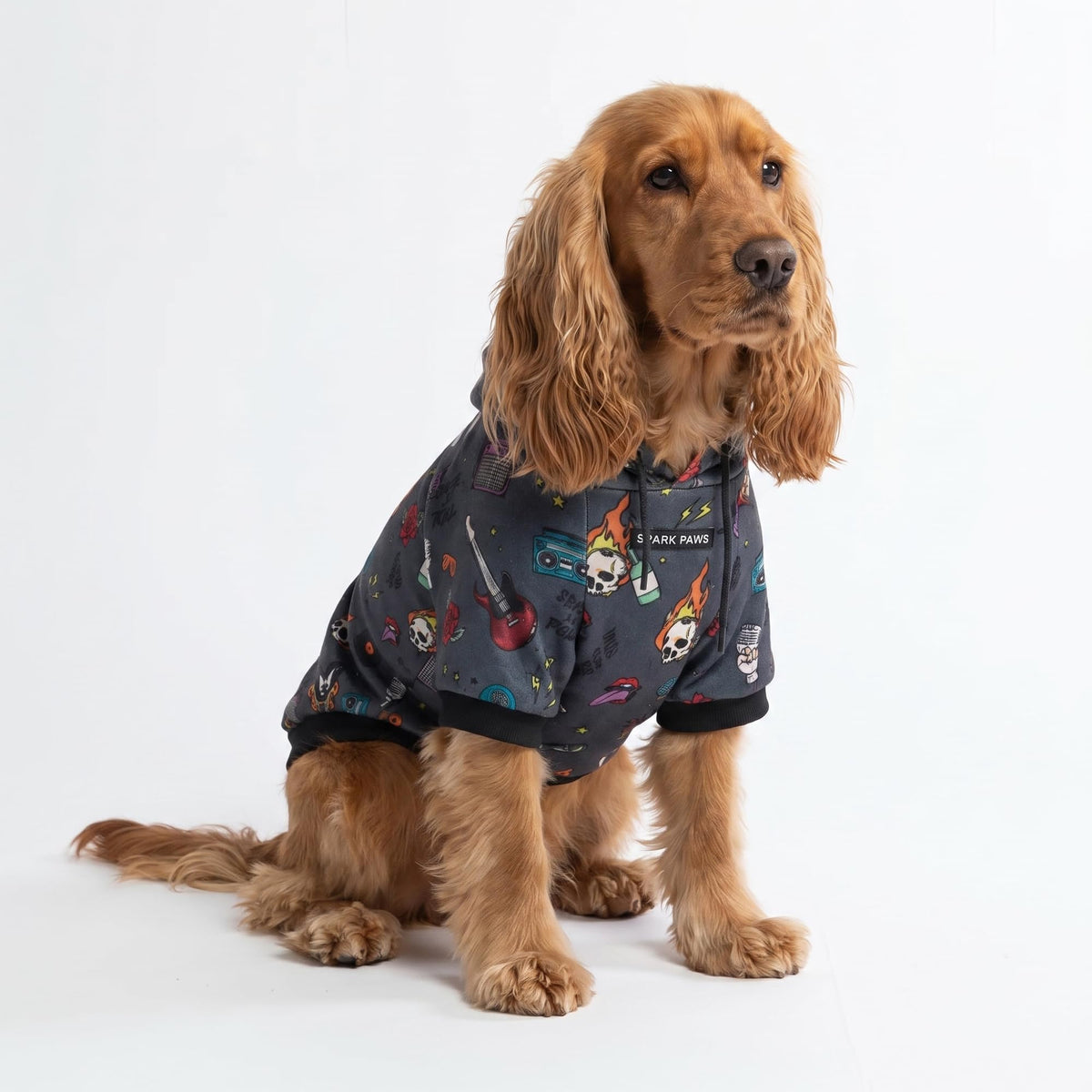 Spark Paws Dog Hoodie - Dog Sweater Sweatshirt Clothes for Large Dogs Puppy