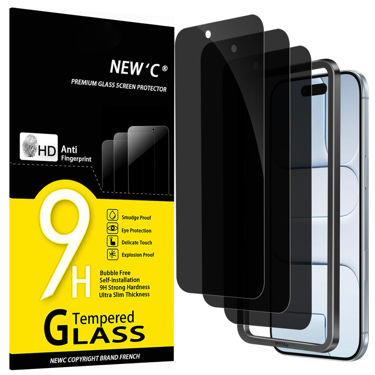 NEW'C for iPhone 17 Pro Max, iPhone 16 Pro Max Screen Protector HD Clear