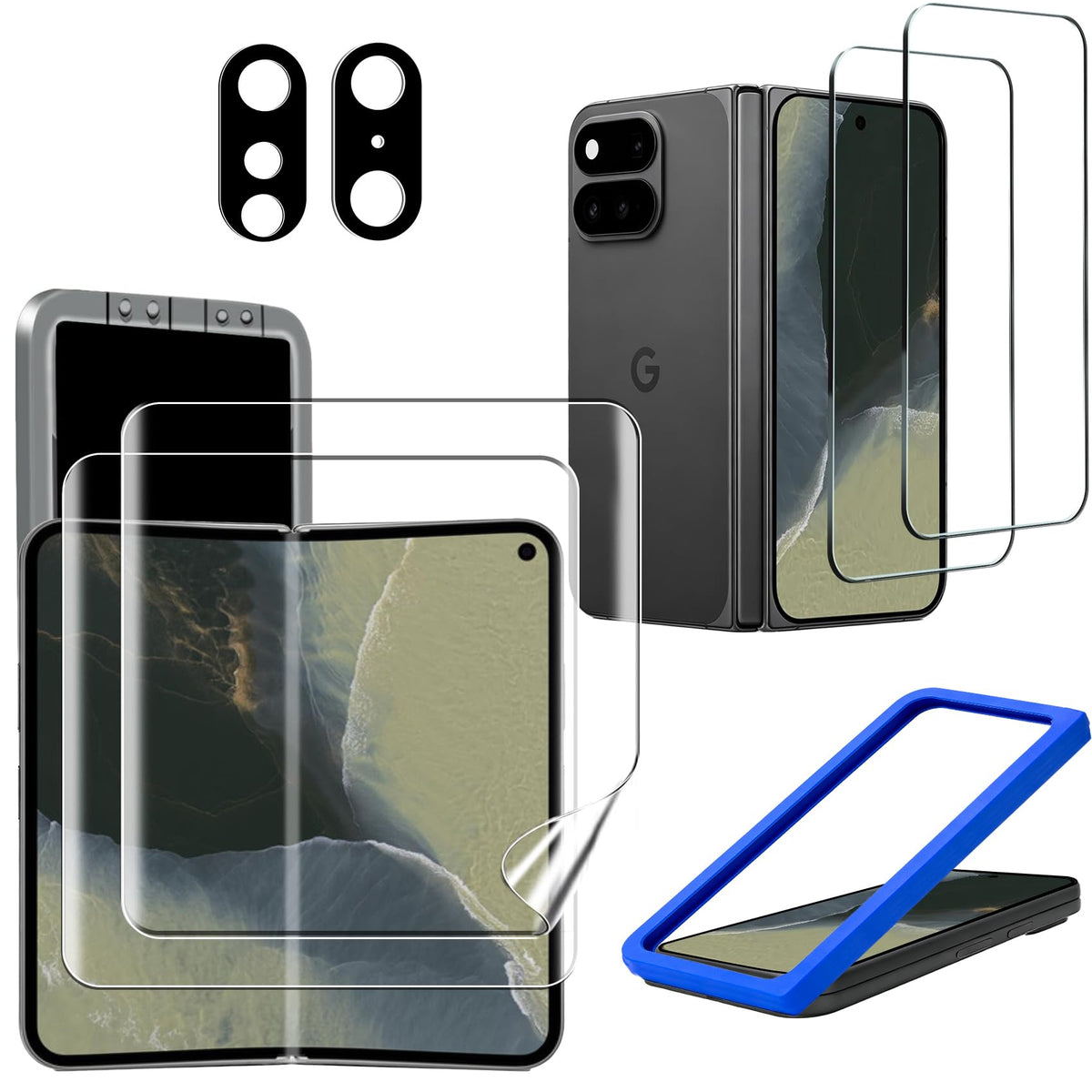 Ferilinso 3 Pack Privacy Screen Protector for iPhone Duo, Tempered Glass