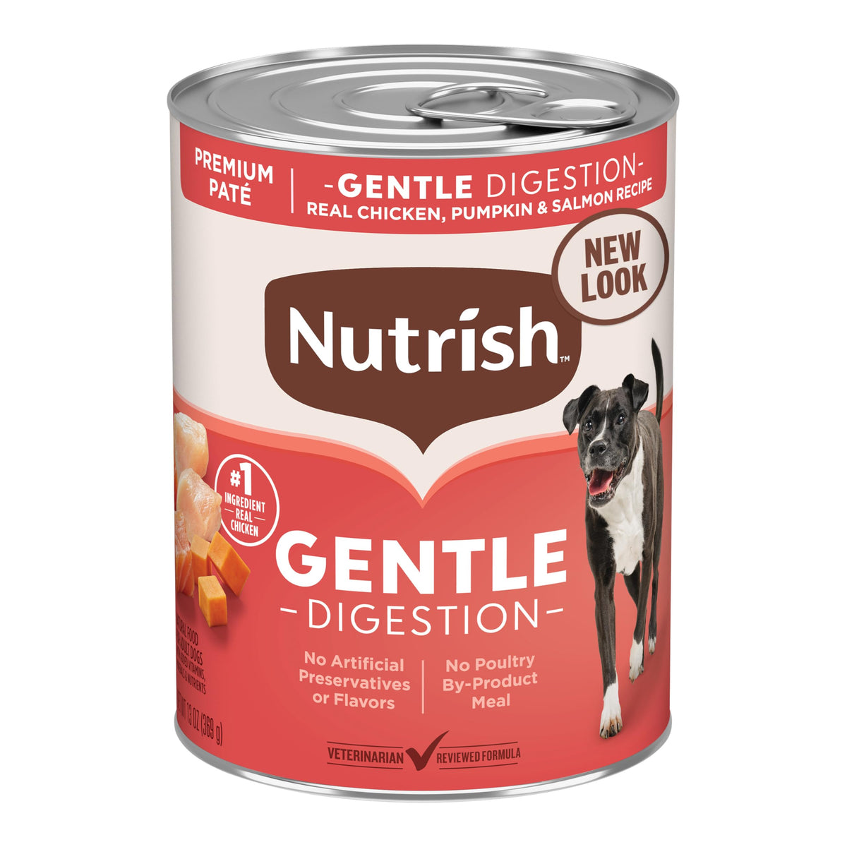 Nutrish Beef Paté Wet Dog Food, 13 oz. Can, 12 Pack (Rachael Ray)