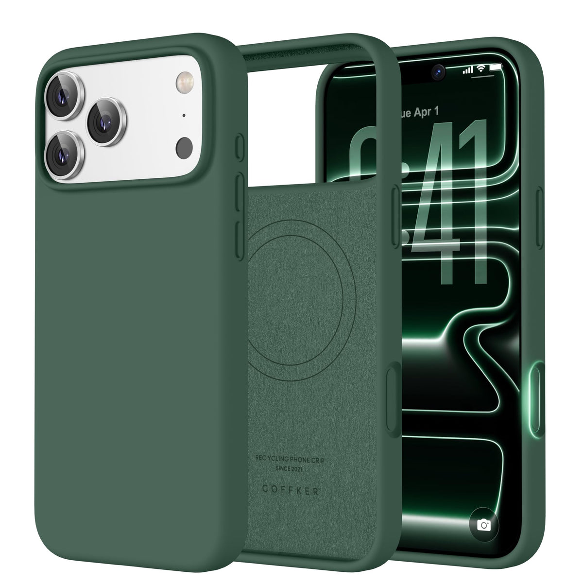 Magnetic for iPhone 18 Pro /17 Pro Case Silicone, Wine Red