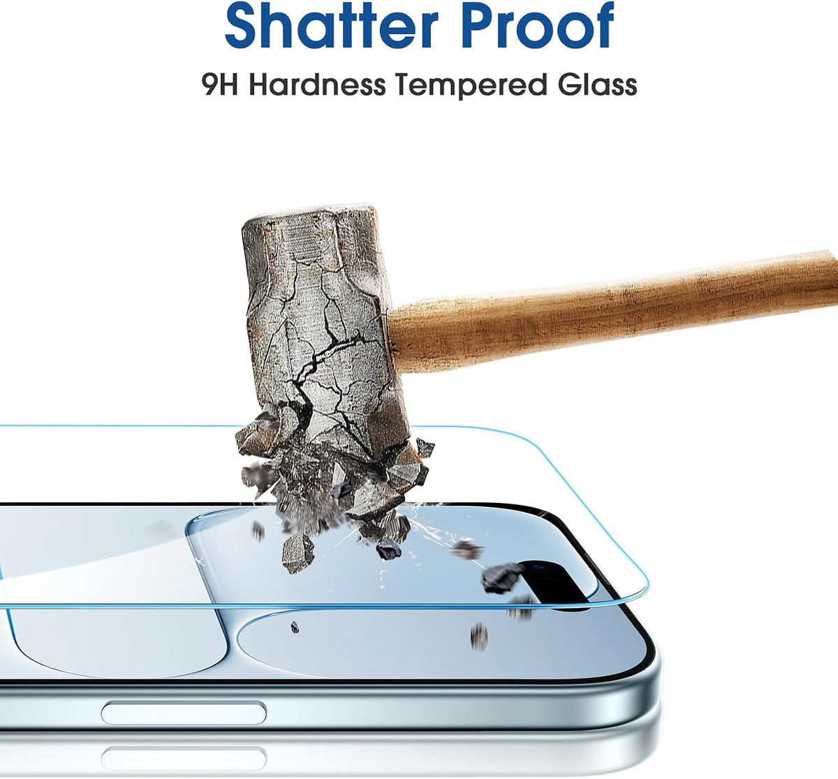 amFilm OneTouch for iPhone 18 Pro Max 6.9'' Screen Protector Tempered Glass