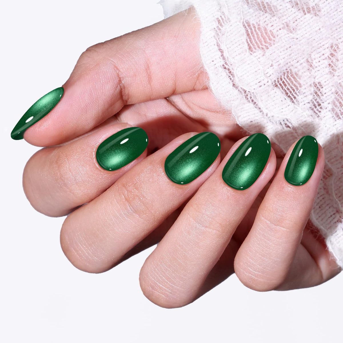 Modelones Black Press on Nails Short, Halloween Oval Fall Fake Nails