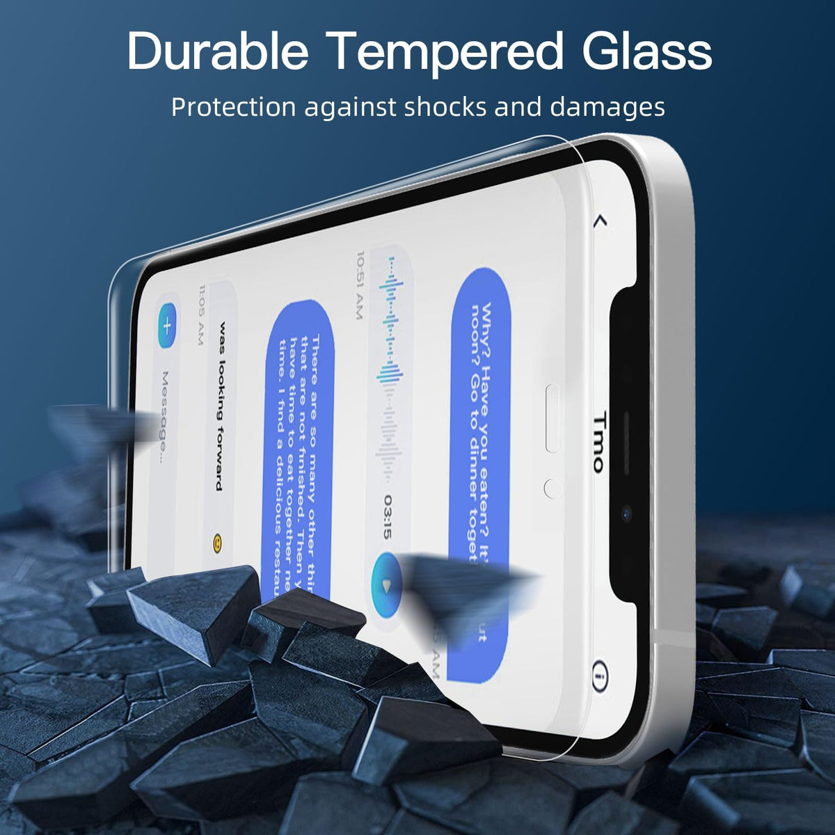 NEW'C for iPhone 17 Pro Max, iPhone 16 Pro Max Screen Protector HD Clear