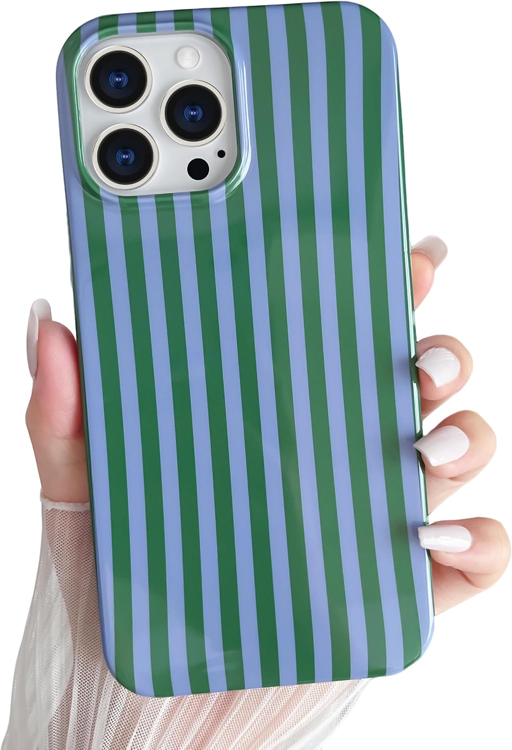 Yeddabox for iPhone 17 Pro Max Case Cute Striped Phone Case Soft TPU Slim Shockproof Phone Cover for Women Girls, Pink