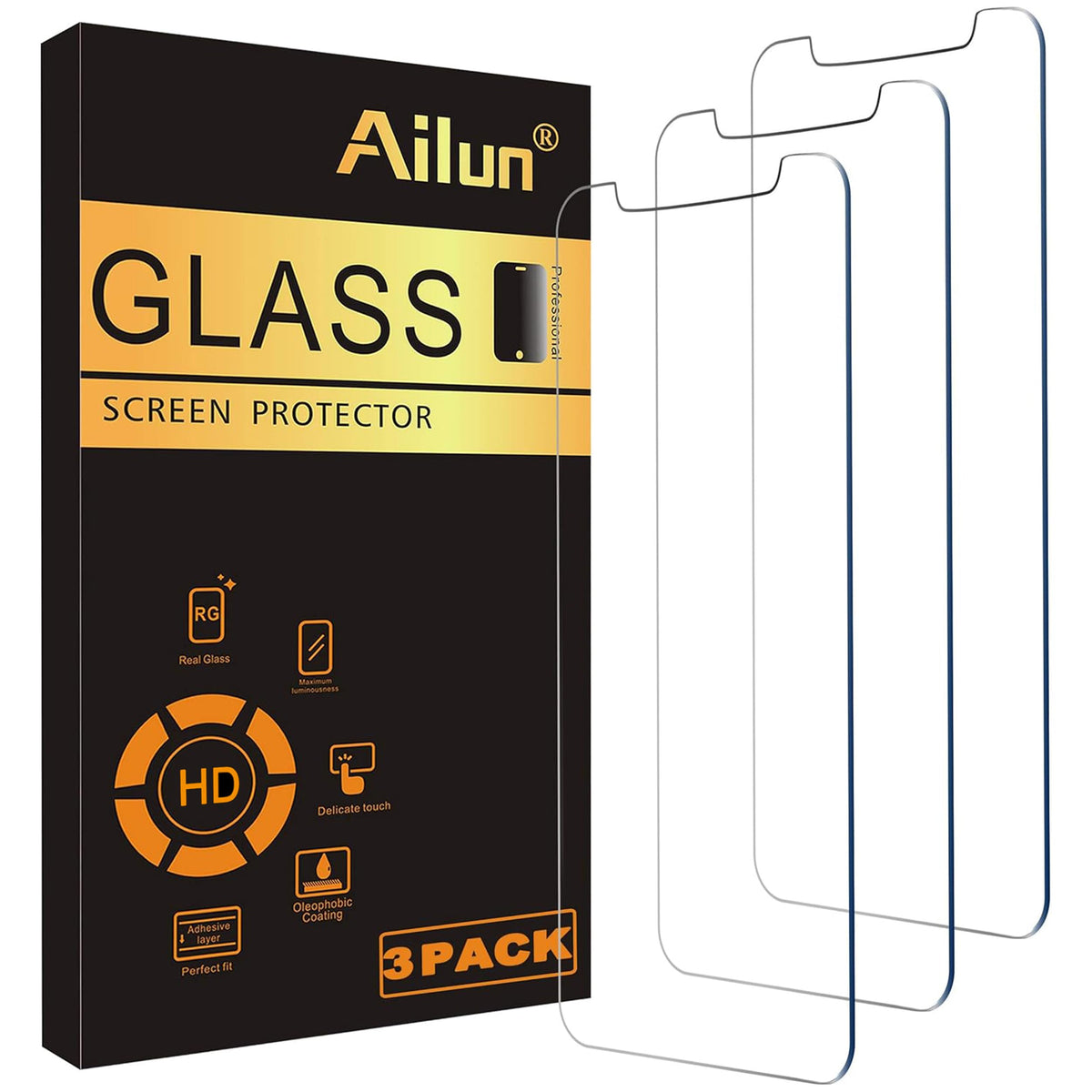 Ailun 3 Pack Screen Protector for iPhone 16 / iPhone 15 / iPhone 15 Pro