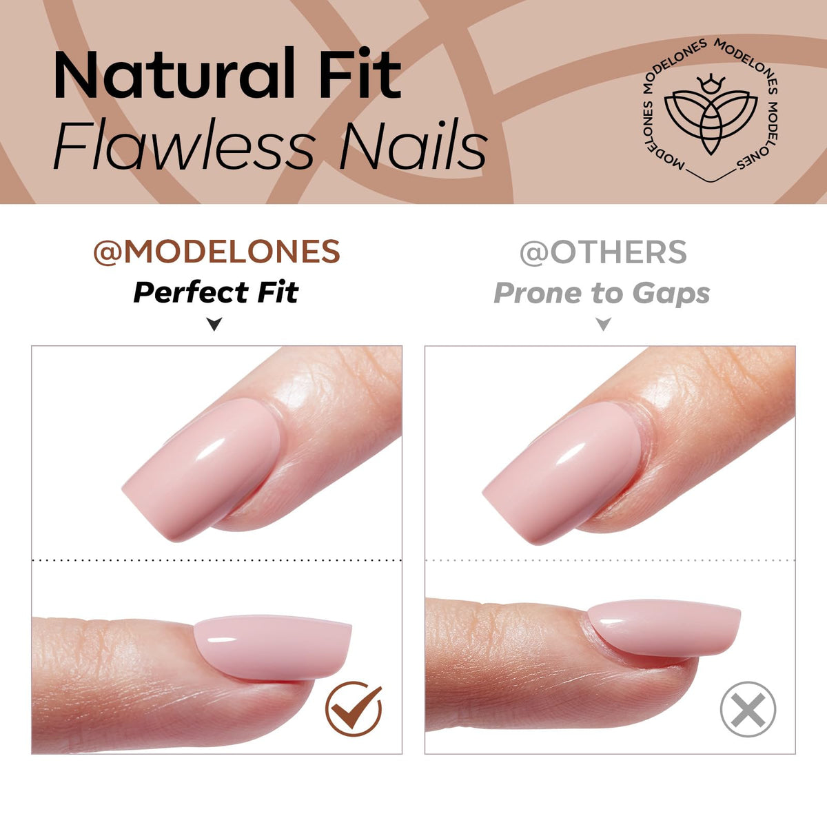 Modelones Black Press on Nails Short, Halloween Oval Fall Fake Nails