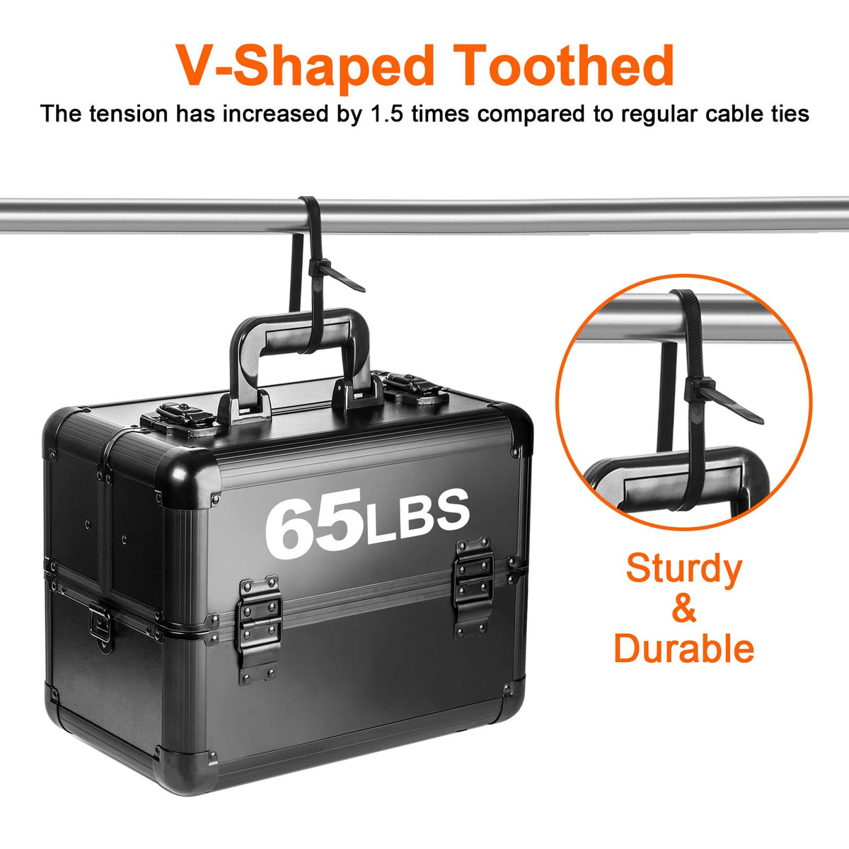 12 Inch Zip Ties Double Sided Toothed (Bulk 1000 Pack),100 LBS Tensile Strength Heavy Duty Cable Wire Ties With Self-Locking Adjustable More Durable Nylon Tie Wraps for Indoor Outdoor