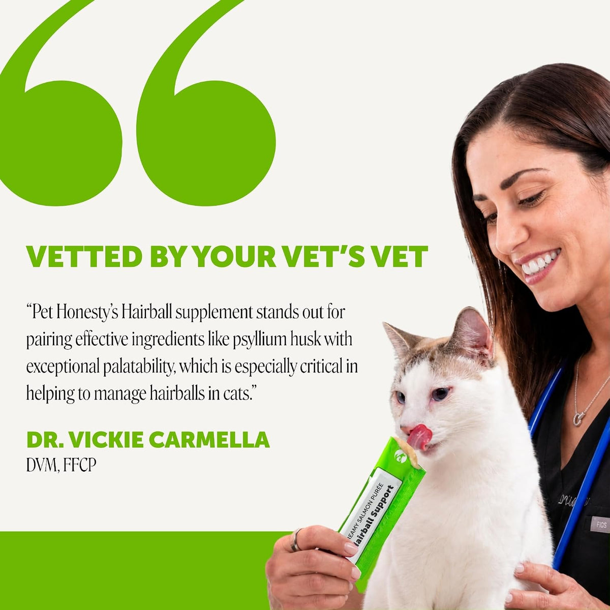 Pet Honesty Vet Backed Hairball Remedy Lickable Puree, Salmon, 20 Ct