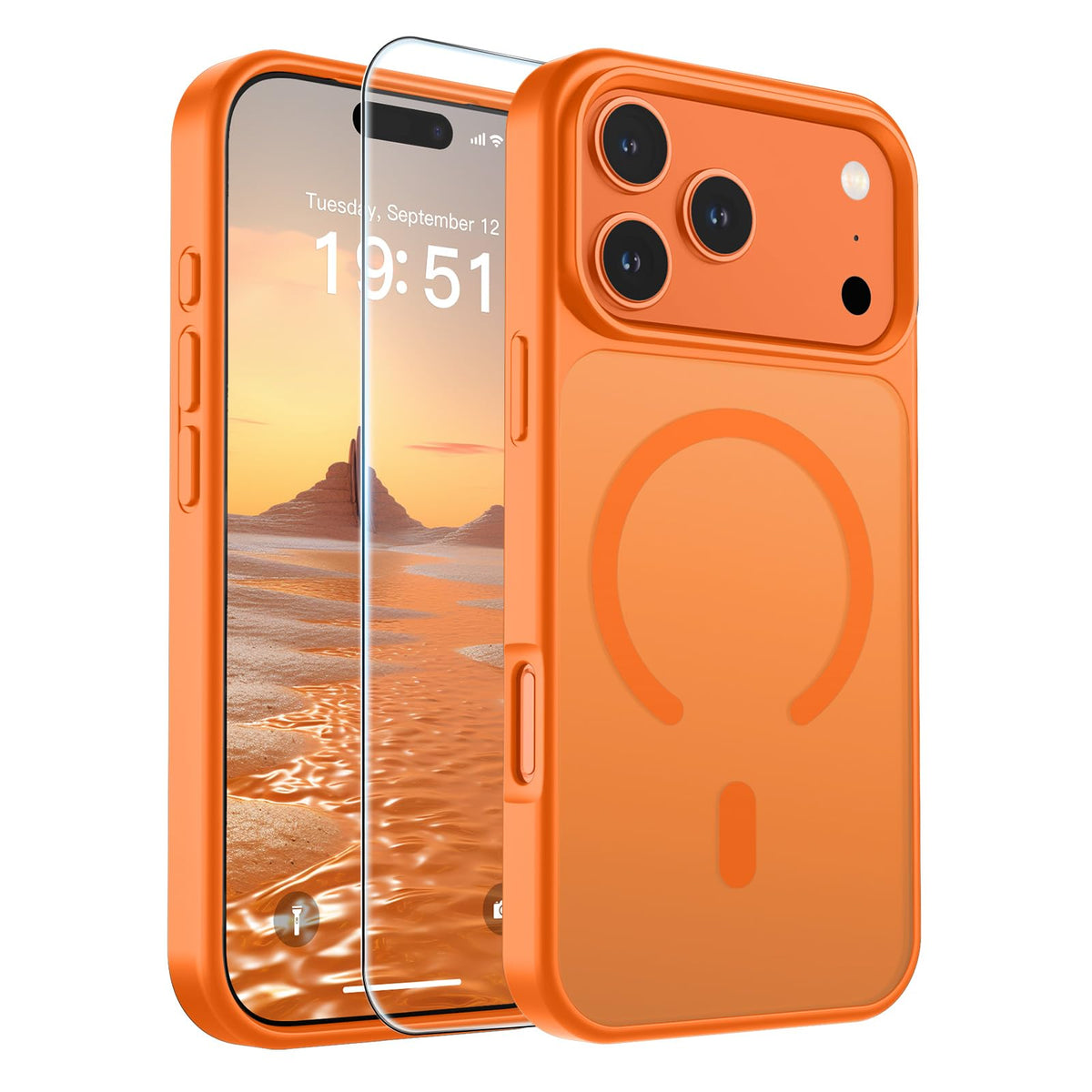 SUPFINE Magnetic for iPhone 13 Case/iPhone 14 Case Black