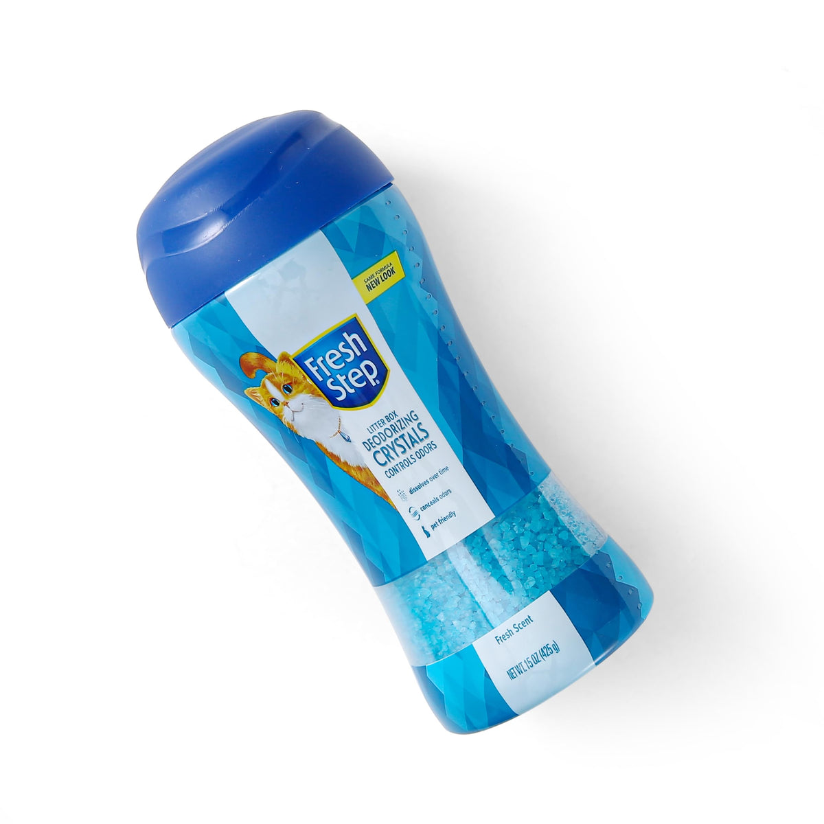 Fresh Step - Cat Litter Deodorizer, Litter Box Crystals, Fresh Scent, 15 oz