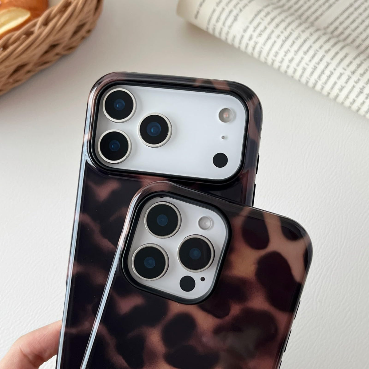 Longlayss Compatible with iPhone 15 Pro Case Tortoise Shell Phone Case